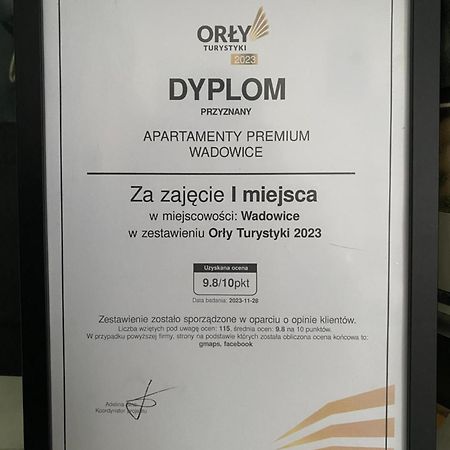 Apartamenty Premium New Вадовіце Екстер'єр фото